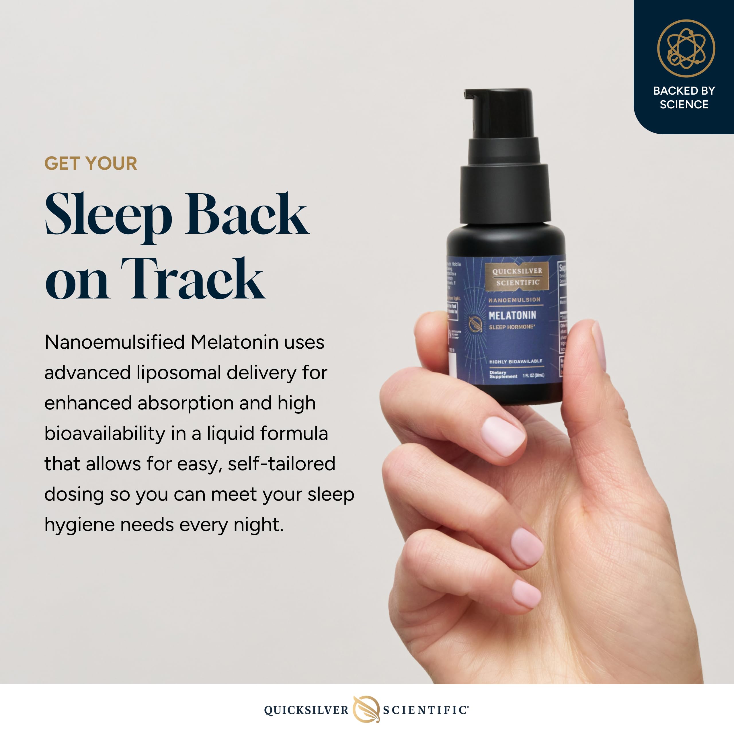 Quicksilver Scientific Liposomal Melatonin Spray ingredients list