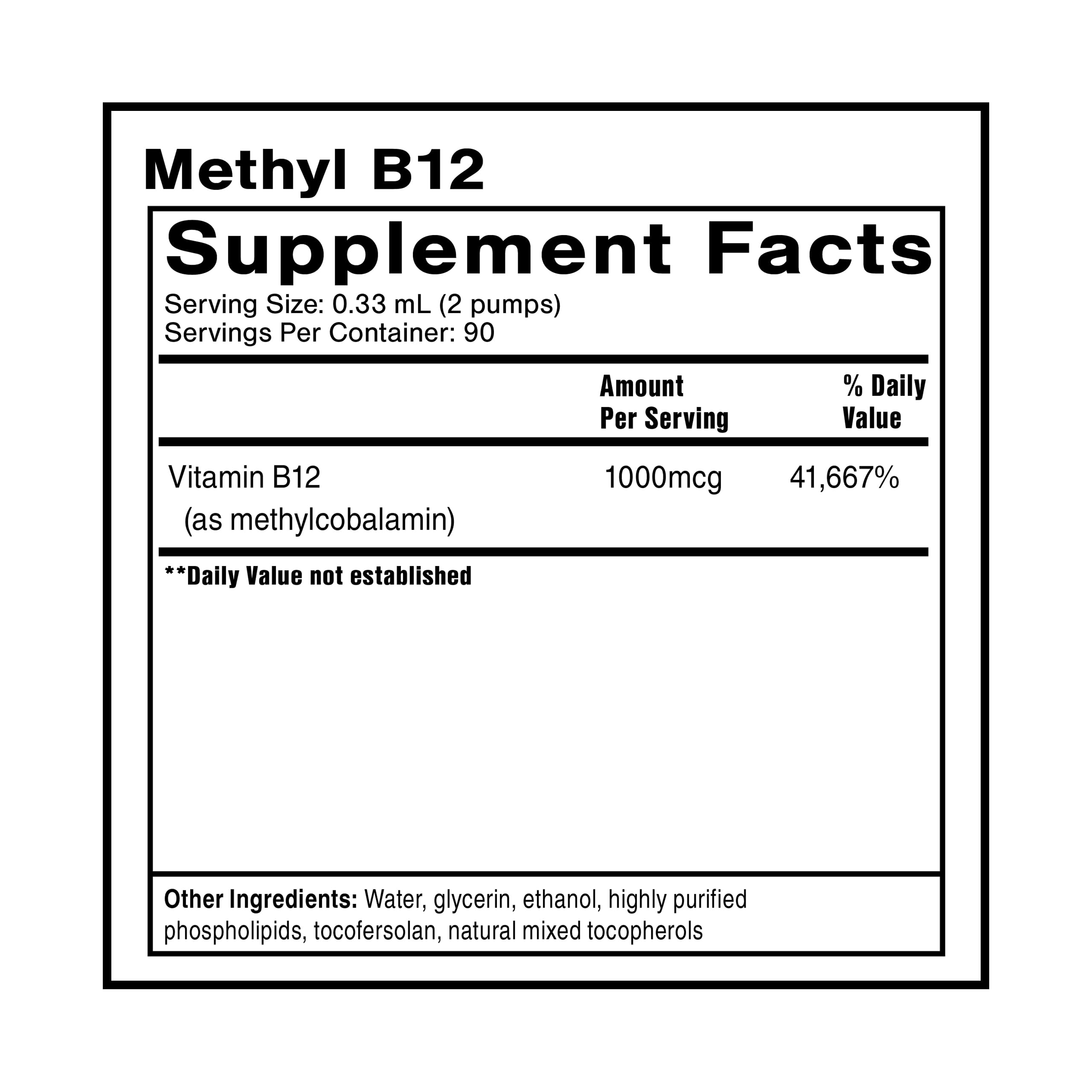 Quicksilver Scientific Liposomal Vitamin B12 Liquid bottle with label