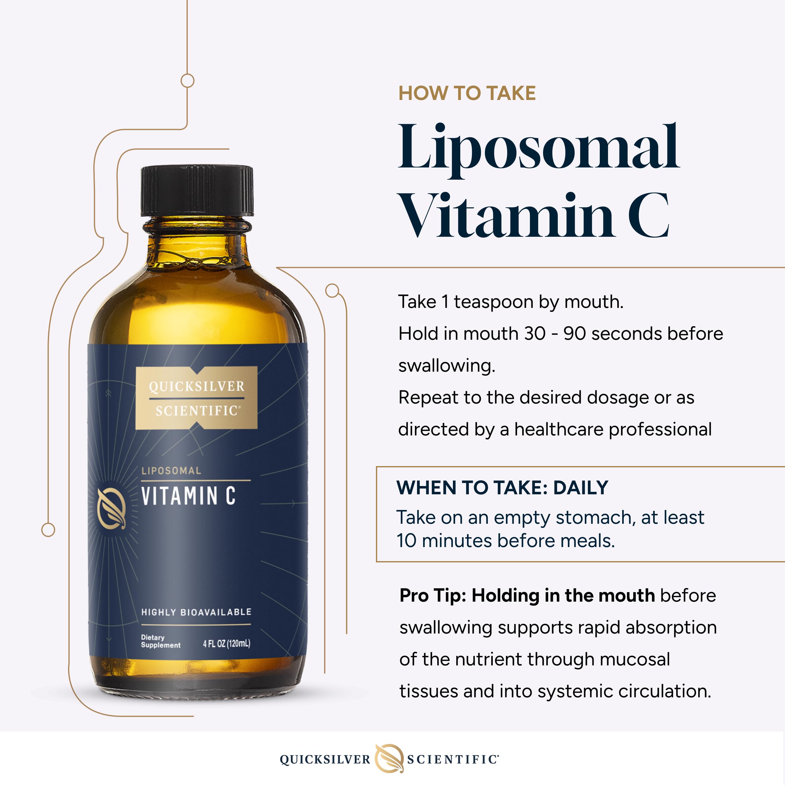 Quicksilver Scientific Liposomal Vitamin C 1000mg packaging