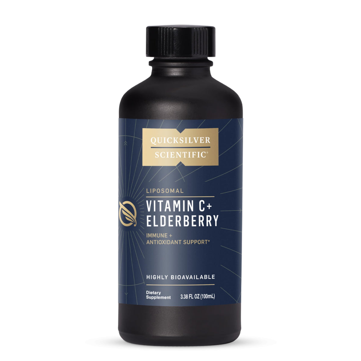 Quicksilver Scientific Liposomal Vitamin C + Elderberry 240g front view