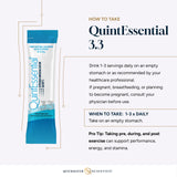 Quicksilver Scientific Quinton Hypertonic Sachets with a glass of water