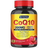 Quinovit CoQ10 200mg softgels front view with packaging
