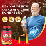 Quinovit CoQ10 capsules on a wooden table