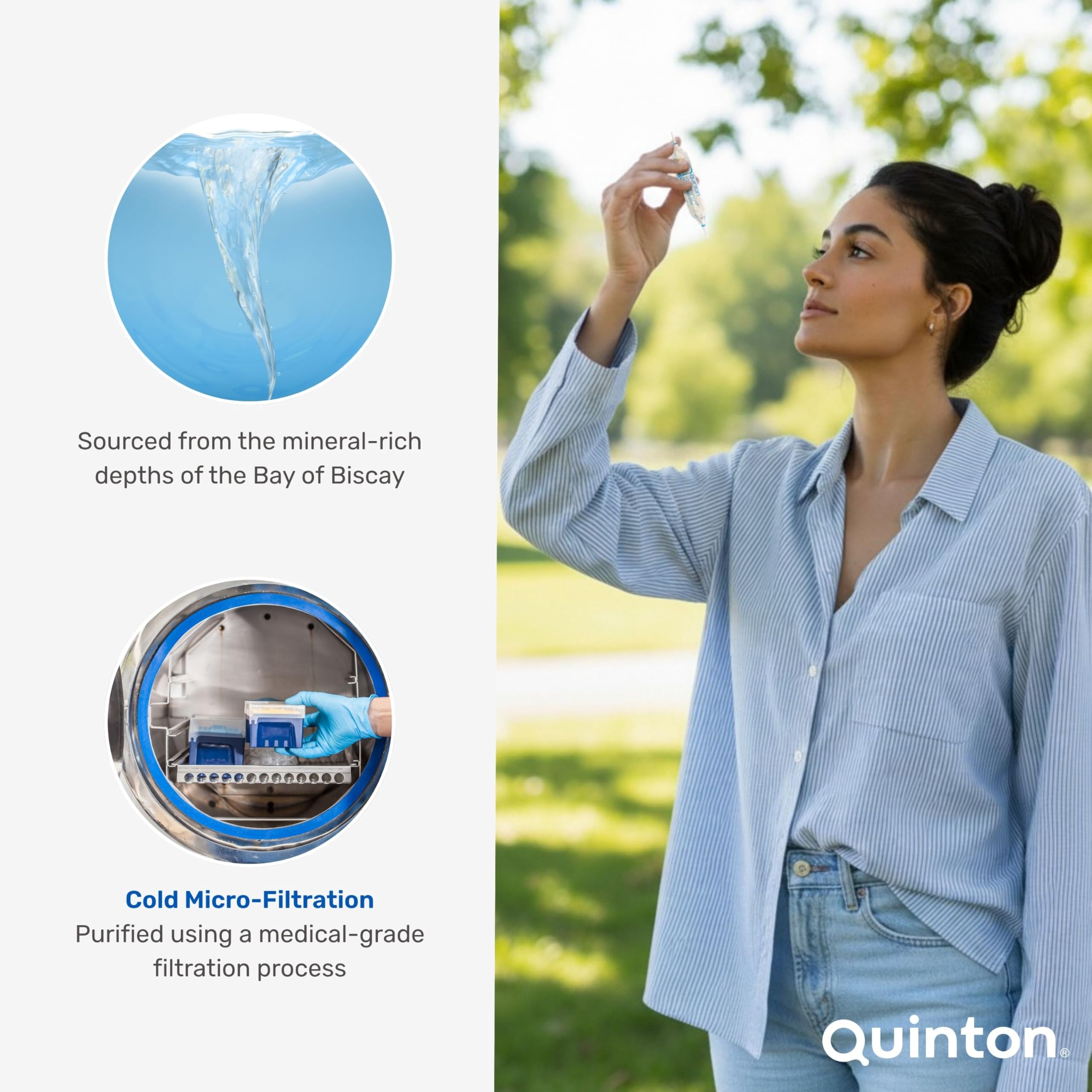 Quinton Isotonic 30 ml vial with label visible