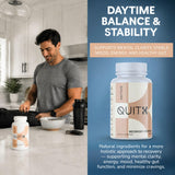 QuitK use Complex back view with dosage instructions