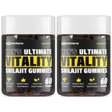 Quixiora Shilajit Gummies front view with packaging