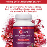 Qunol Beets 3 in 1 Capsules ingredients list on packaging