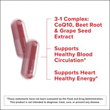 Qunol Beets 3 in 1 Capsules side view showing capsule details