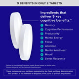 Qunol Brain Health Memory Plus with B6 100g back view
