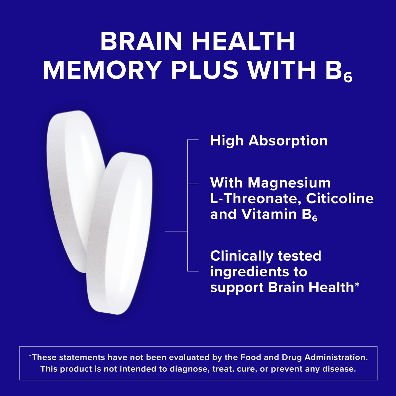 Qunol Brain Health Memory Plus with B6 100g on a desk