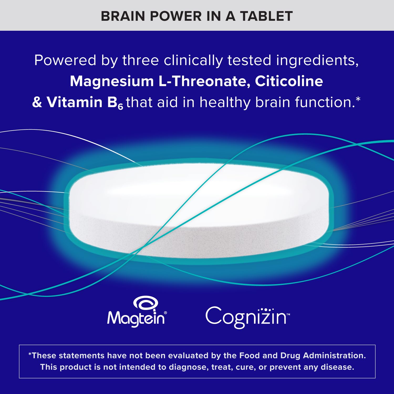 Qunol Brain Health Memory Plus with B6 100g side view