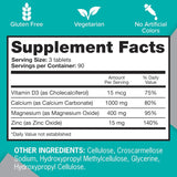Qunol Calcium Magnesium Zinc Capsules 90 Count packaging