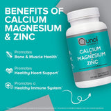 Qunol Calcium Magnesium Zinc Capsules 90 Count side view