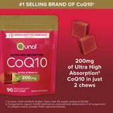Qunol CoQ10 200mg Soft Chews in a hand