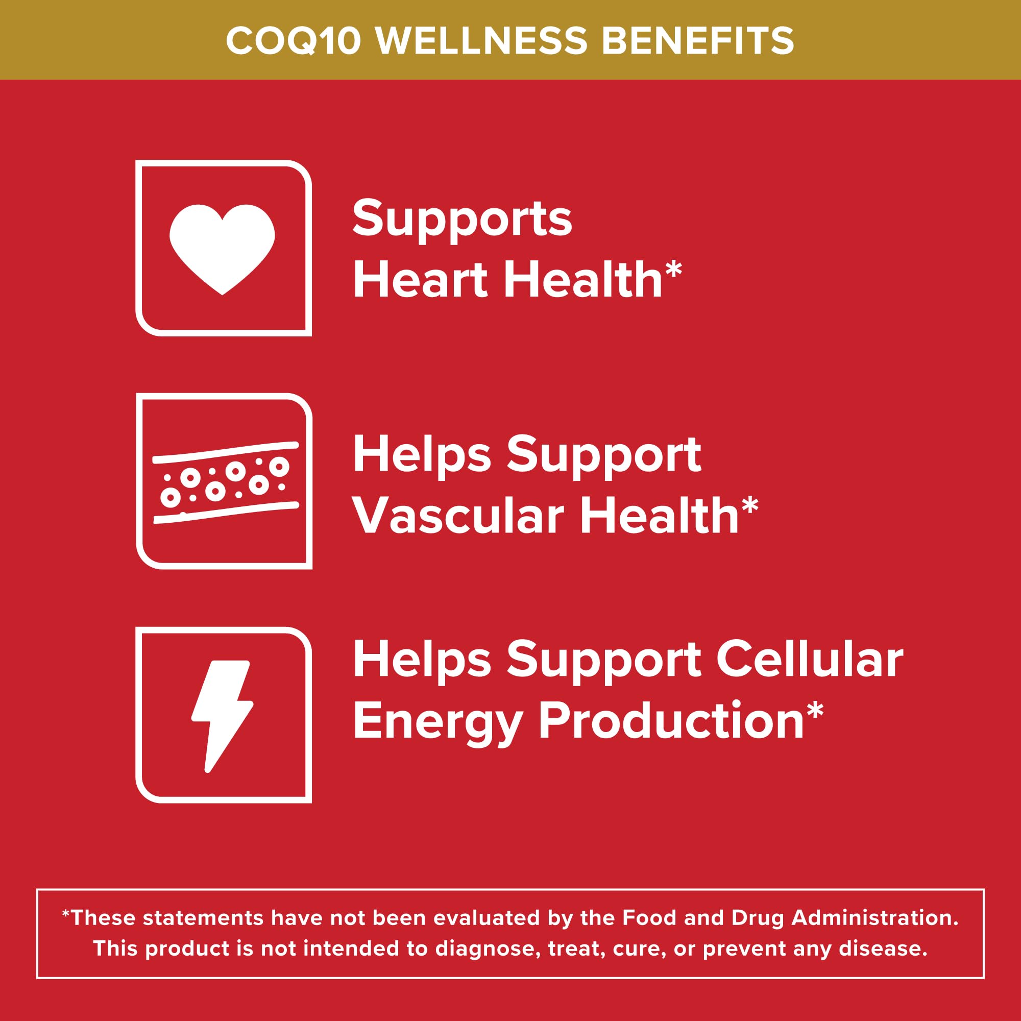 Qunol CoQ10 200mg softgels back view with ingredients