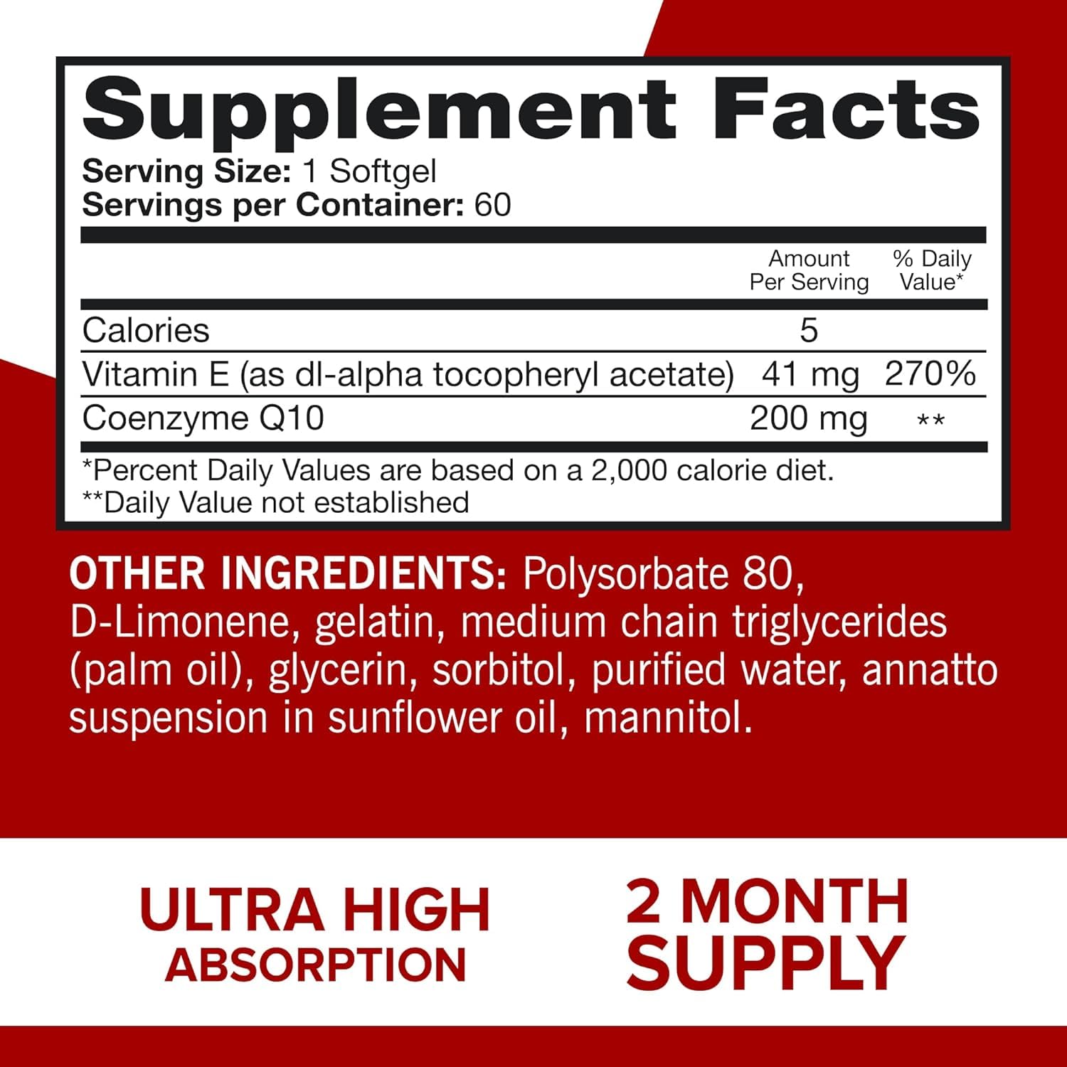 Qunol CoQ10 200mg softgels on a wooden table