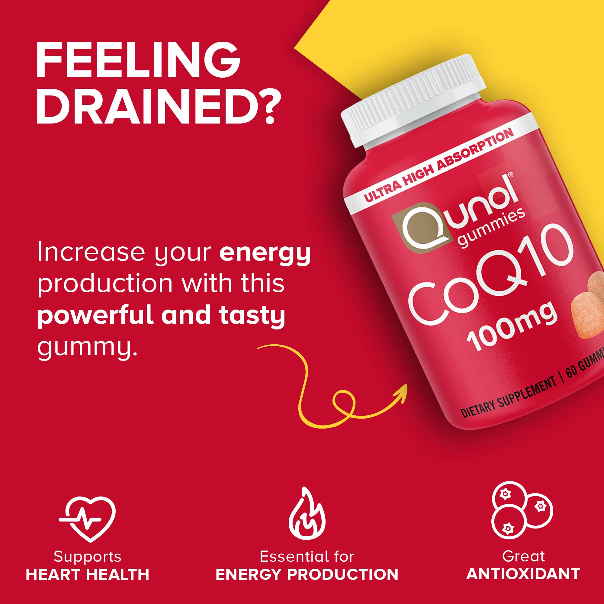 Qunol CoQ10 Gummies packaging side view