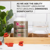 Qunol CoQ10 Plus supplement bottle side view