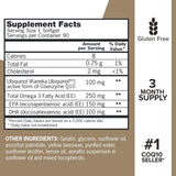 Qunol CoQ10 Plus supplement bottle with capsules in a lifestyle setting