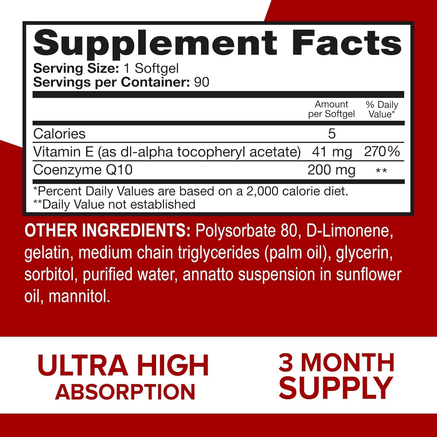 Qunol CoQ10 softgels on a countertop