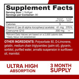 Qunol CoQ10 softgels on a countertop