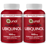 Qunol CoQ10 Ubiquinol Capsules 100mg front view