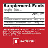 Qunol CoQ10 Ultra 100mg softgel capsules close-up
