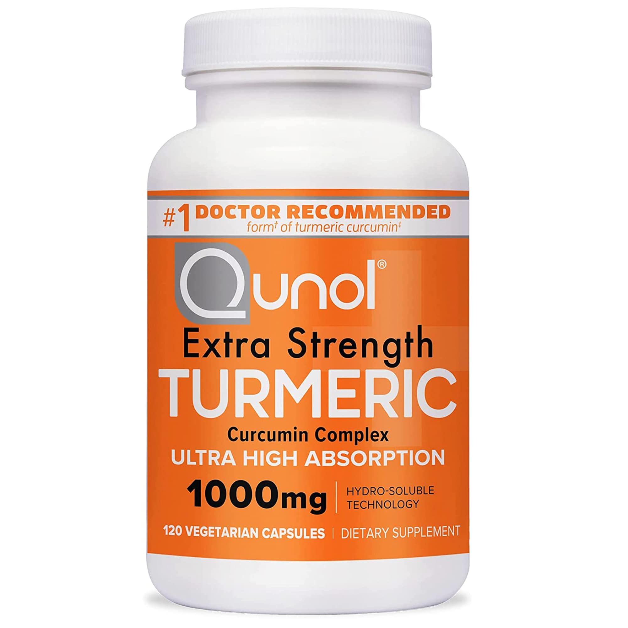 Qunol Extra Strength Turmeric Curcumin 1000mg bottle front view