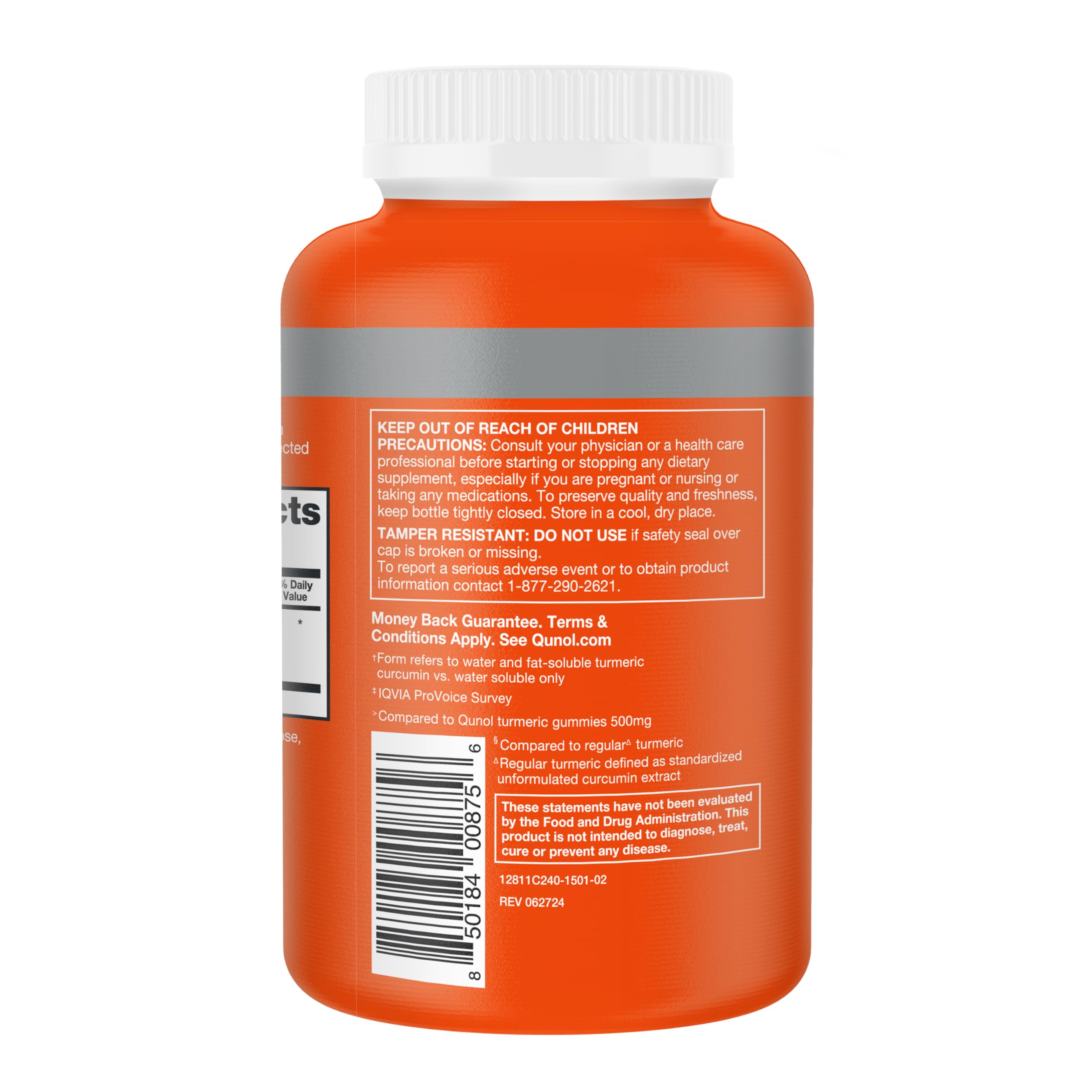 Qunol Extra Strength Turmeric Curcumin 1000mg capsules on a wooden surface