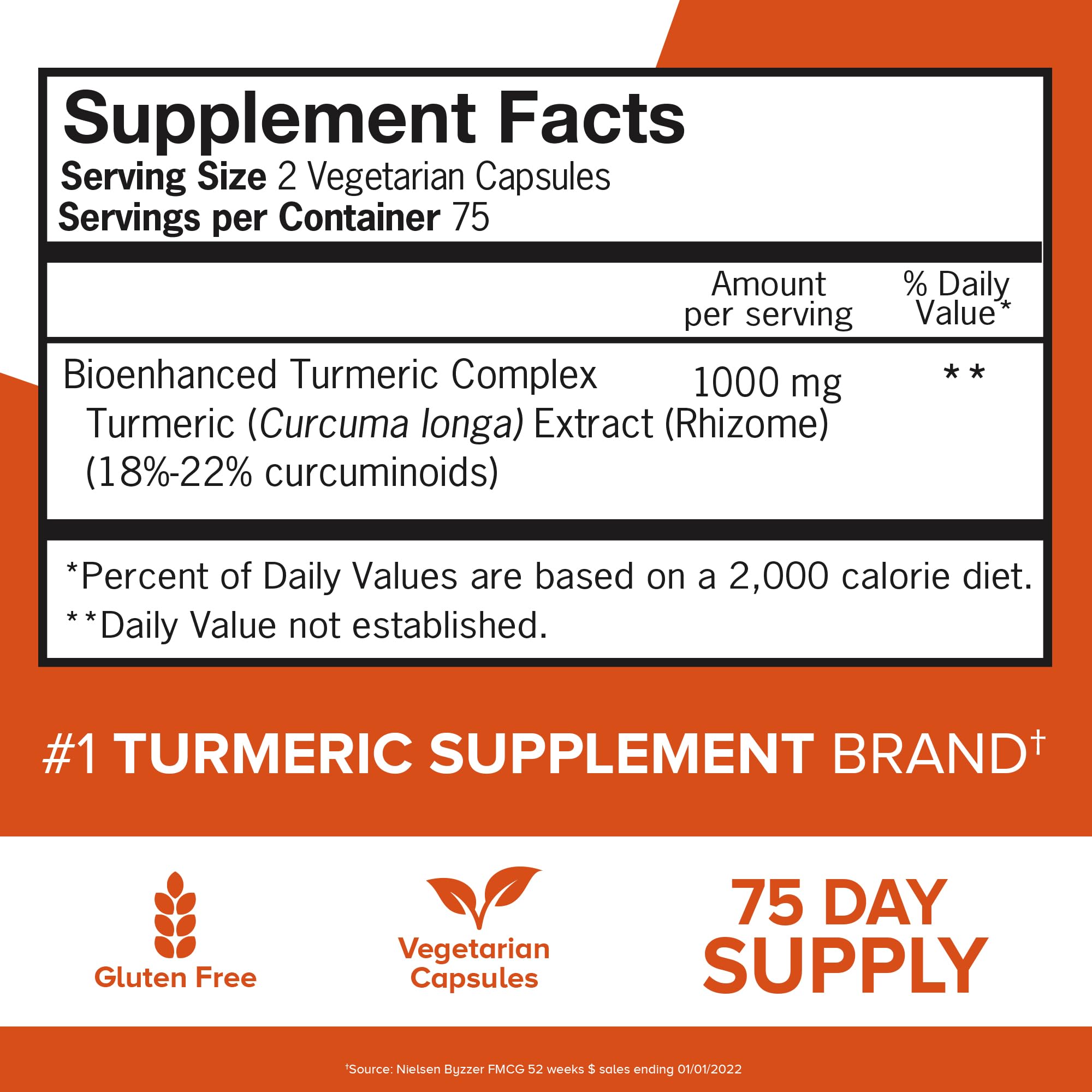 Qunol Extra Strength Turmeric Curcumin ingredients list on the packaging