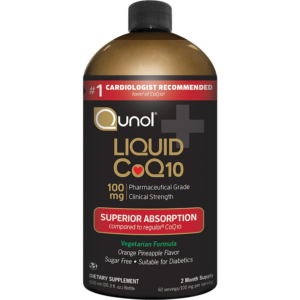 Qunol Liquid CoQ10 100mg 454g bottle front view