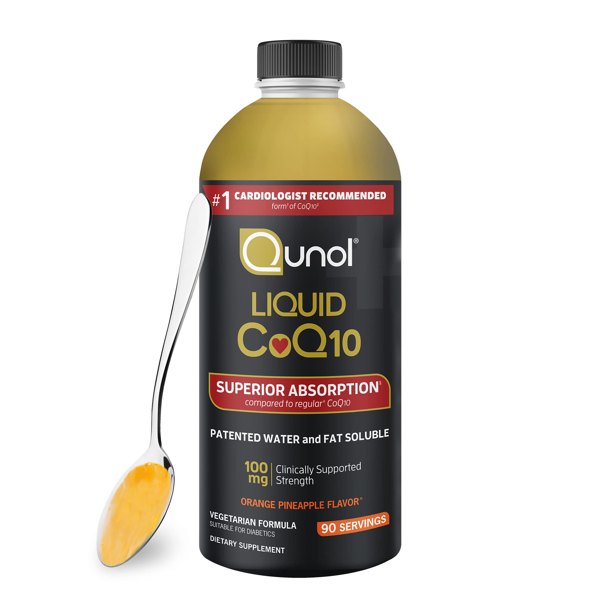 Qunol Liquid CoQ10 100mg 907g supplement bottle front view