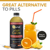 Qunol Liquid CoQ10 100mg 907g supplement bottle side view