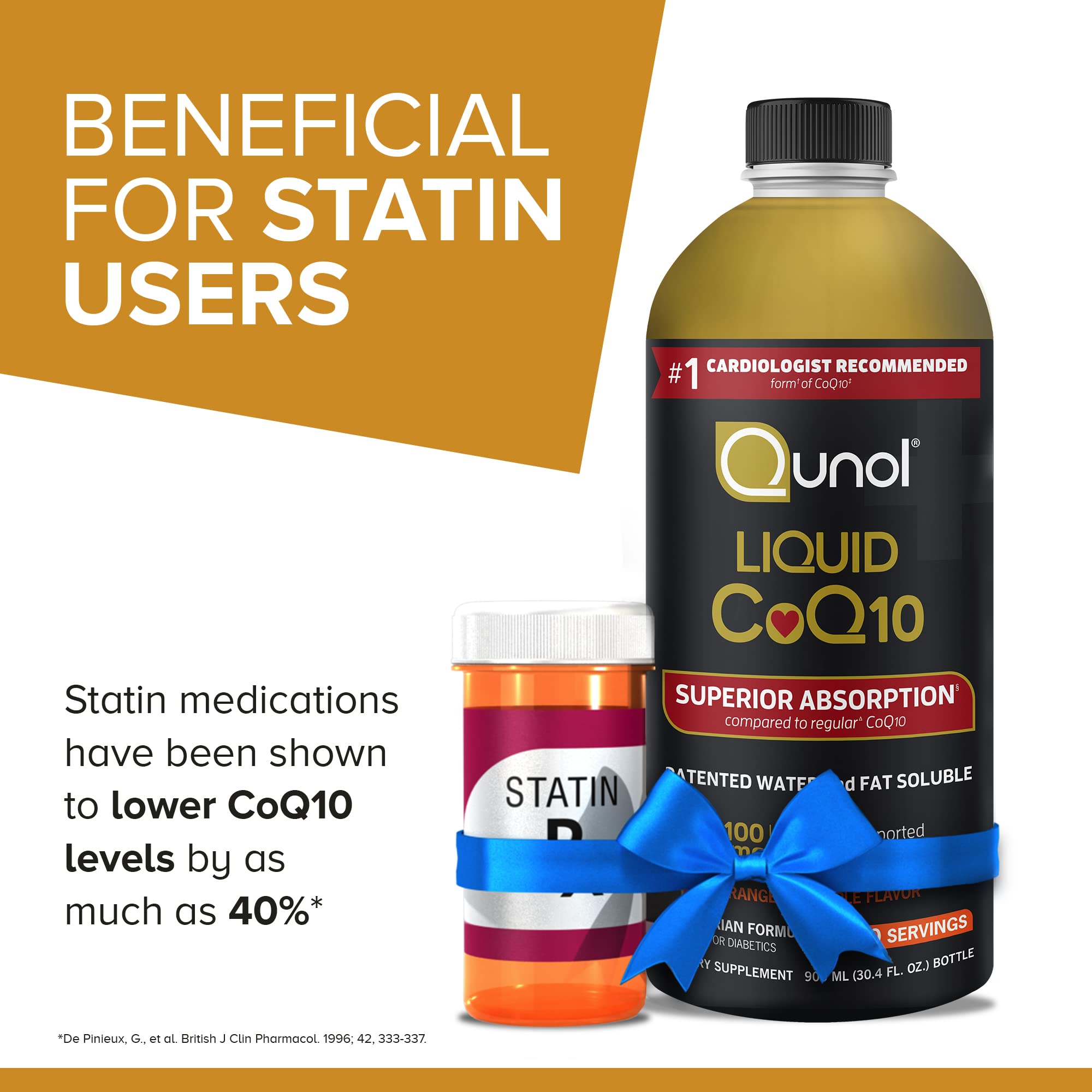 Qunol Liquid CoQ10 100mg 907g supplement in lifestyle setting