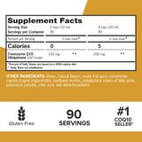 Qunol Liquid CoQ10 100mg 907g supplement ingredients list