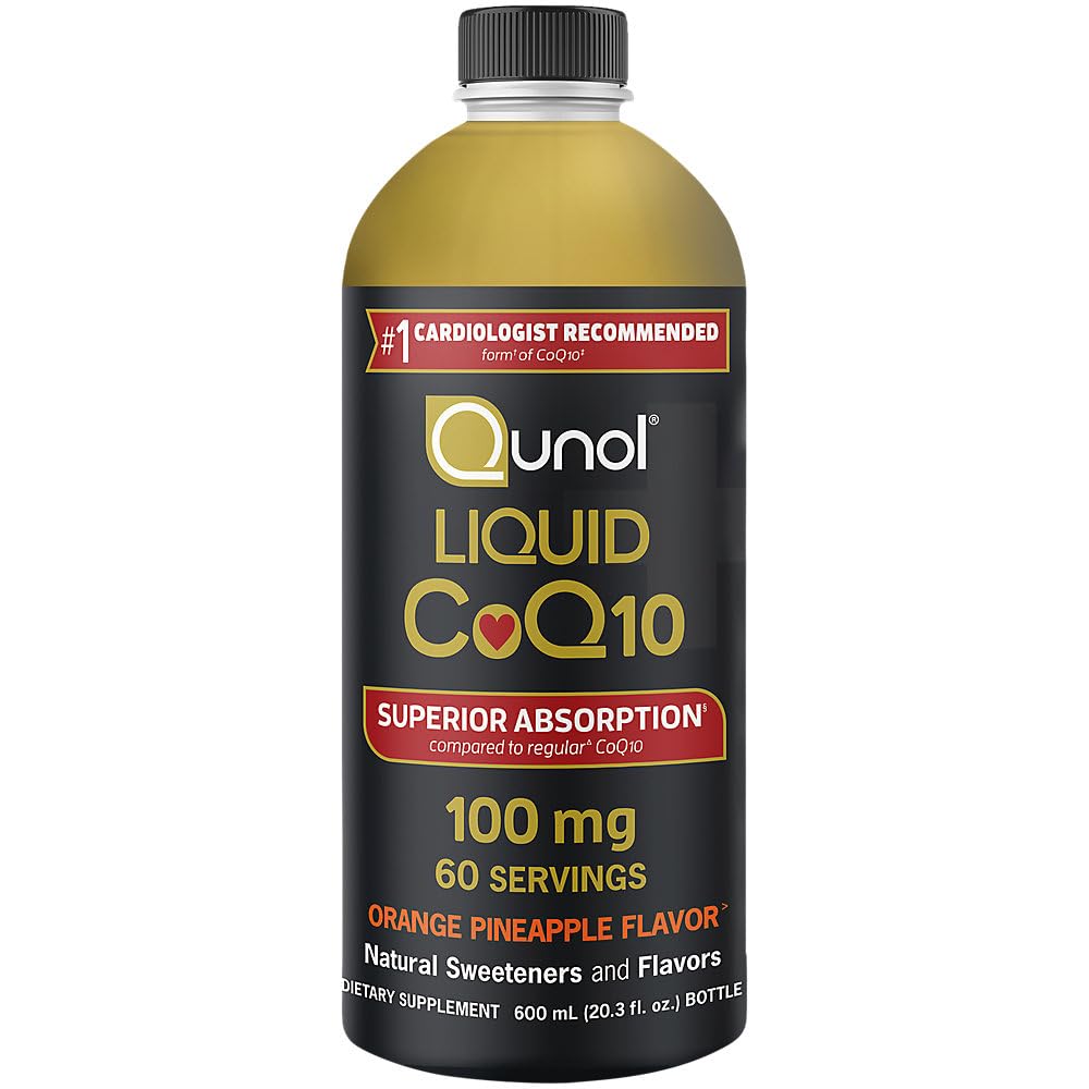Qunol Liquid CoQ10 100mg supplement front view