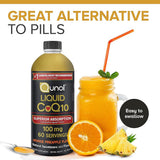 Qunol Liquid CoQ10 supplement label close-up