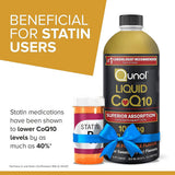 Qunol Liquid CoQ10 supplement on a wooden table