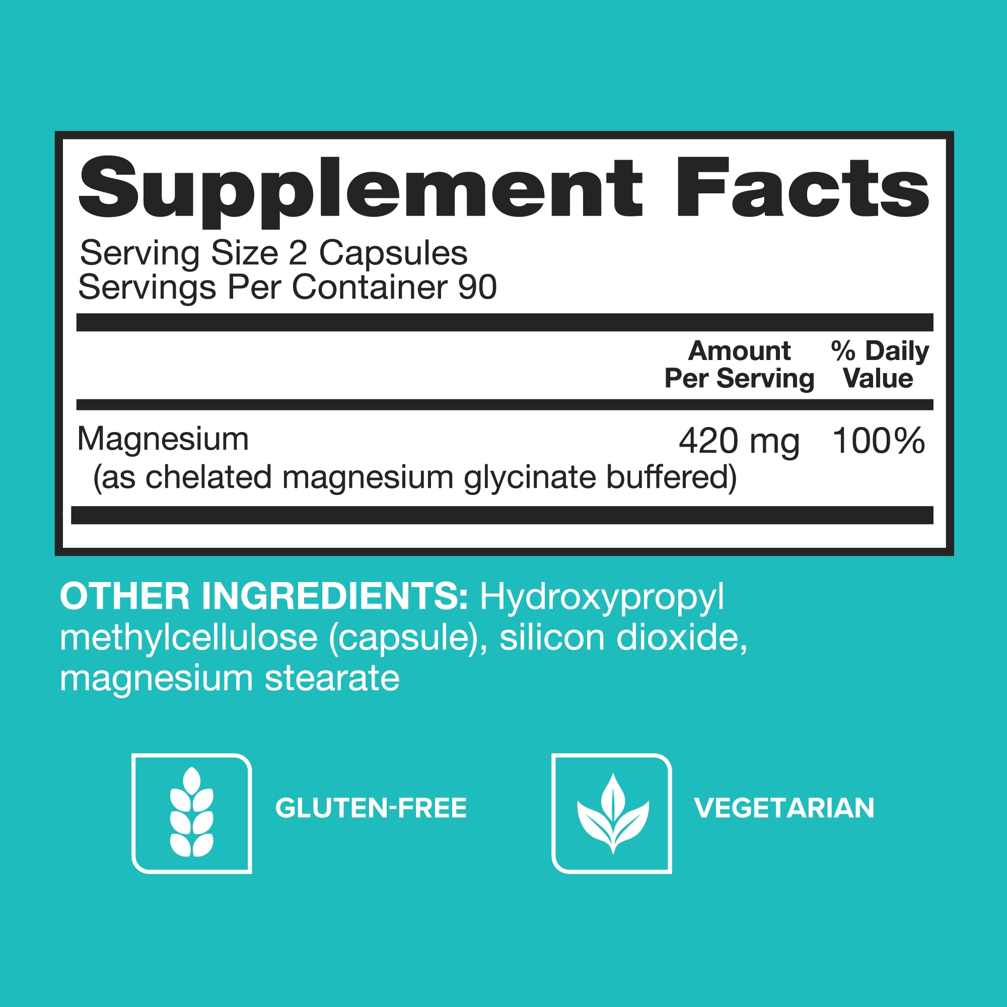 Qunol Magnesium Capsules 420mg close-up of capsules