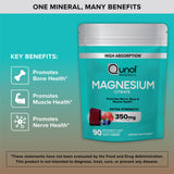 Qunol Magnesium Citrate Chews back view with nutritional information