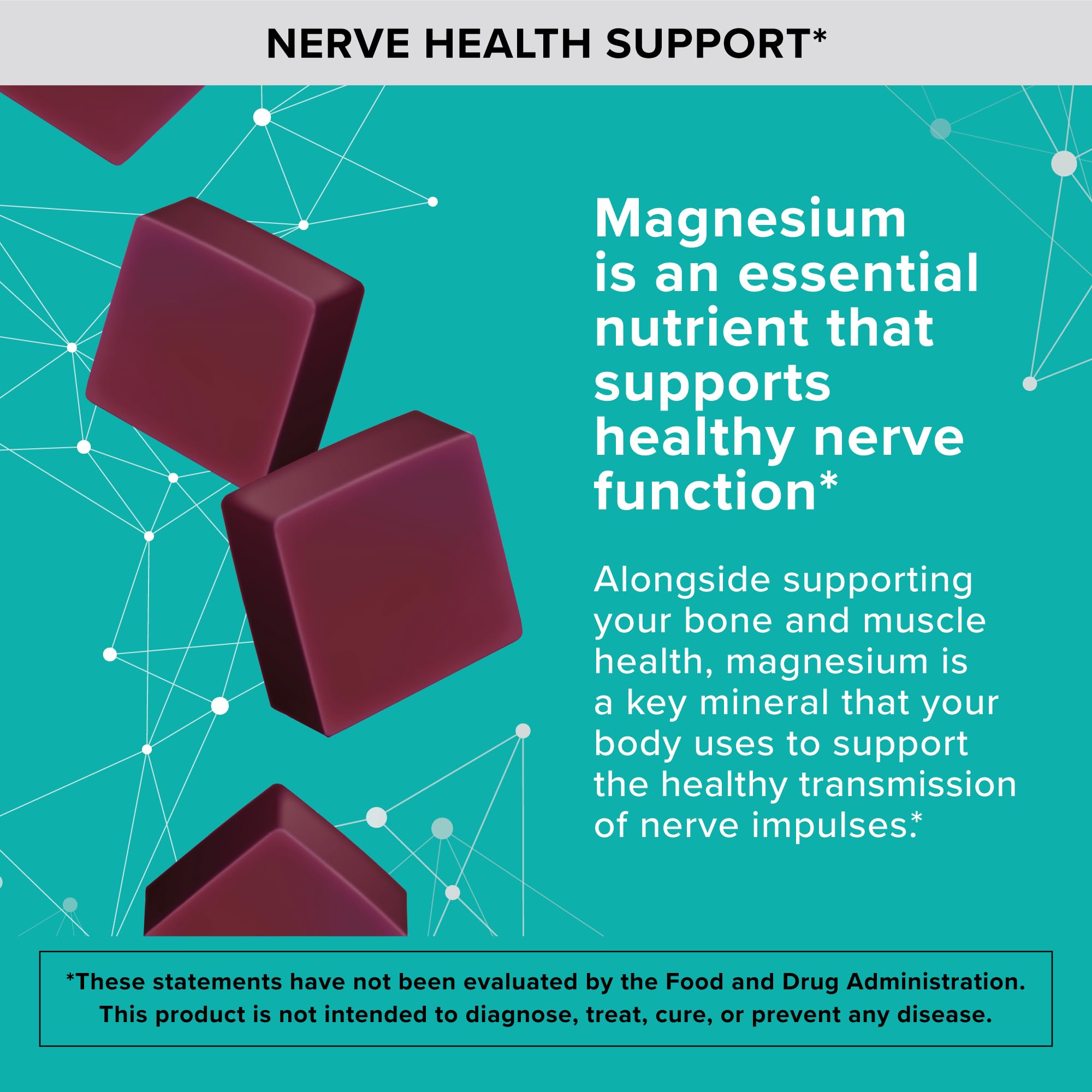 Qunol Magnesium Citrate Chews with a measuring spoon
