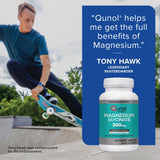 Qunol Magnesium Glycinate 300mg lifestyle scene with a healthy meal