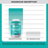 Qunol Magnesium Glycinate Gummies displayed with fresh berries
