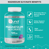 Qunol Magnesium Glycinate Gummies packaging with nutrition facts