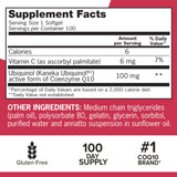 Qunol Mega CoQ10 Ubiquinol 100mg Capsules close-up