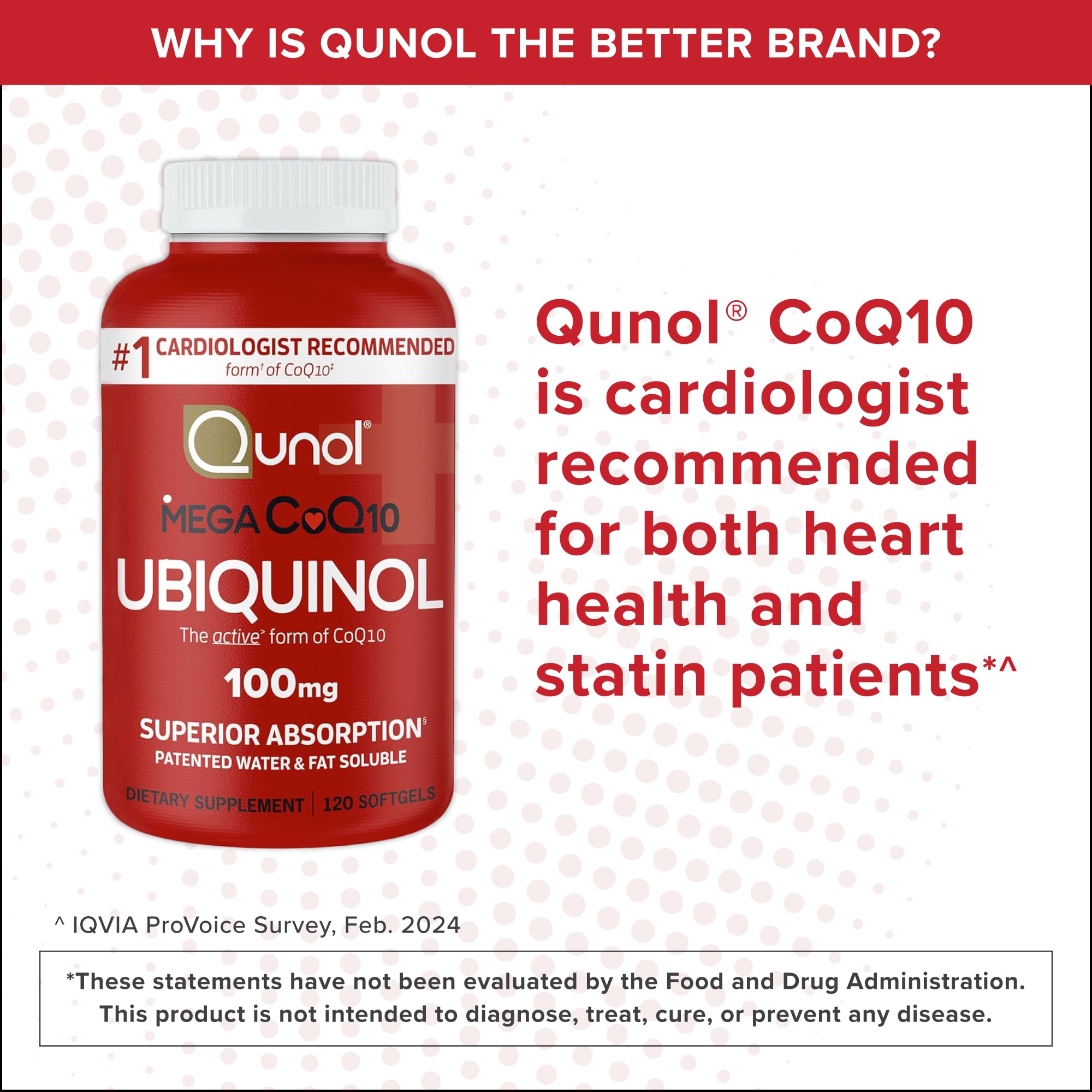 Qunol Mega CoQ10 Ubiquinol 100mg Capsules with a measuring spoon
