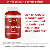 Qunol Mega CoQ10 Ubiquinol 100mg Capsules with a measuring spoon