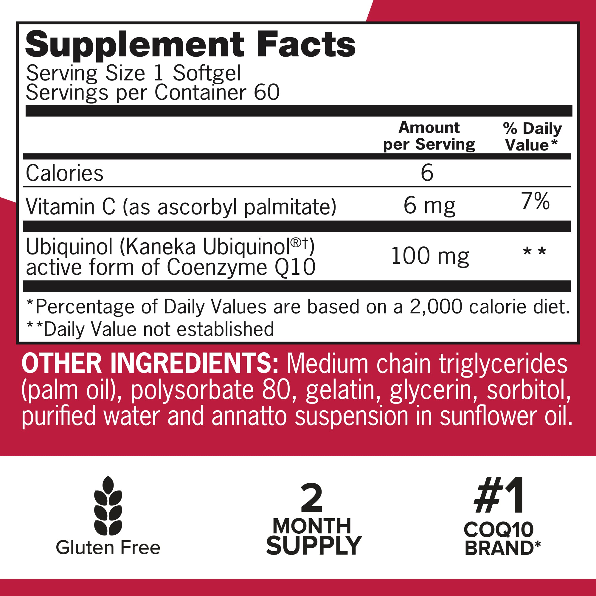 Qunol Mega CoQ10 Ubiquinol capsules on a table