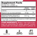 Qunol Mega CoQ10 Ubiquinol capsules on a table