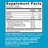 Qunol Omega-3 Fish and Krill Oil Supplement on a wooden table
